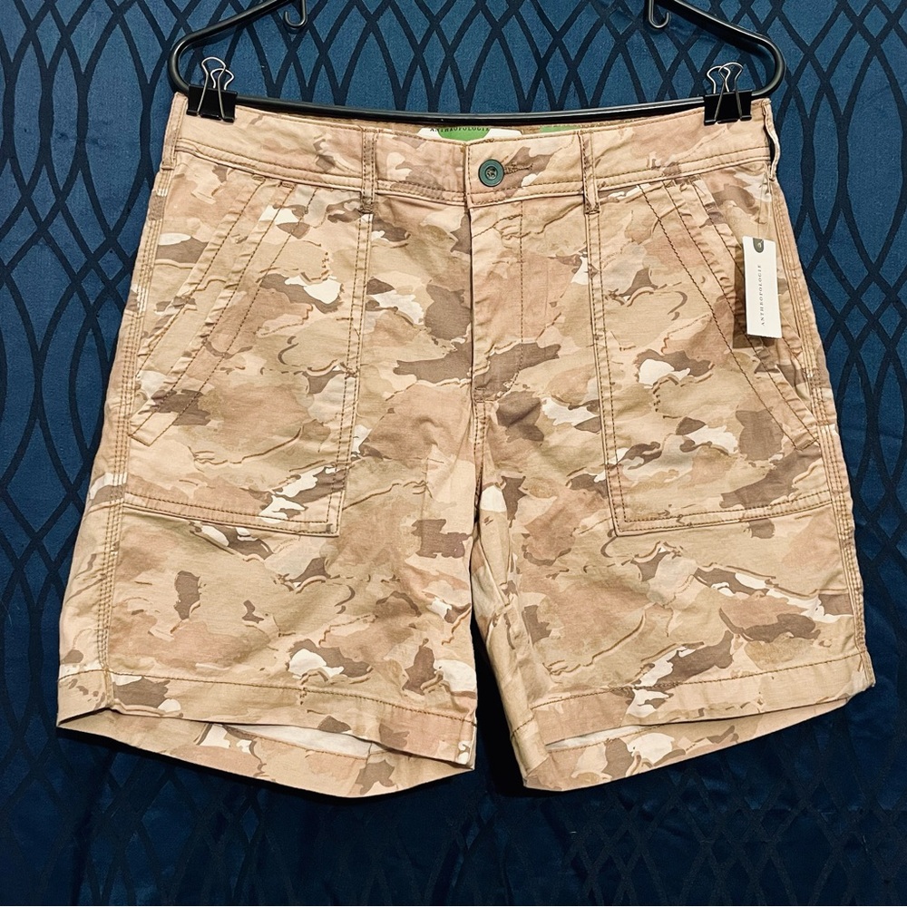Anthropologie Camouflage Cargo Shorts